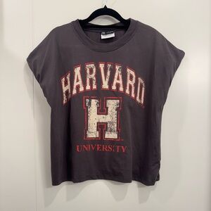 Zara Dark Gray Harvard University Tee